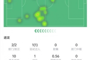 佩佩本场比赛表现：射进2球，射门2次，传球成功率93%，得分8.1分
