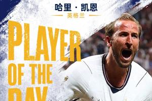世界杯第21日MVP：凯恩毫无争议获选！两球加绝杀助英格兰翻盘